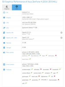 ASUS ZenFone 4 Pro з процесором Snapdragon 835 і 6ГБ ОПЕРАТИВНОЇ пам'яті помічений в GFXBench