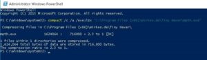 Як використовувати стискання LZX в Windows 10