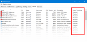 Як у Windows 10 відключити функцію Power Throttling
